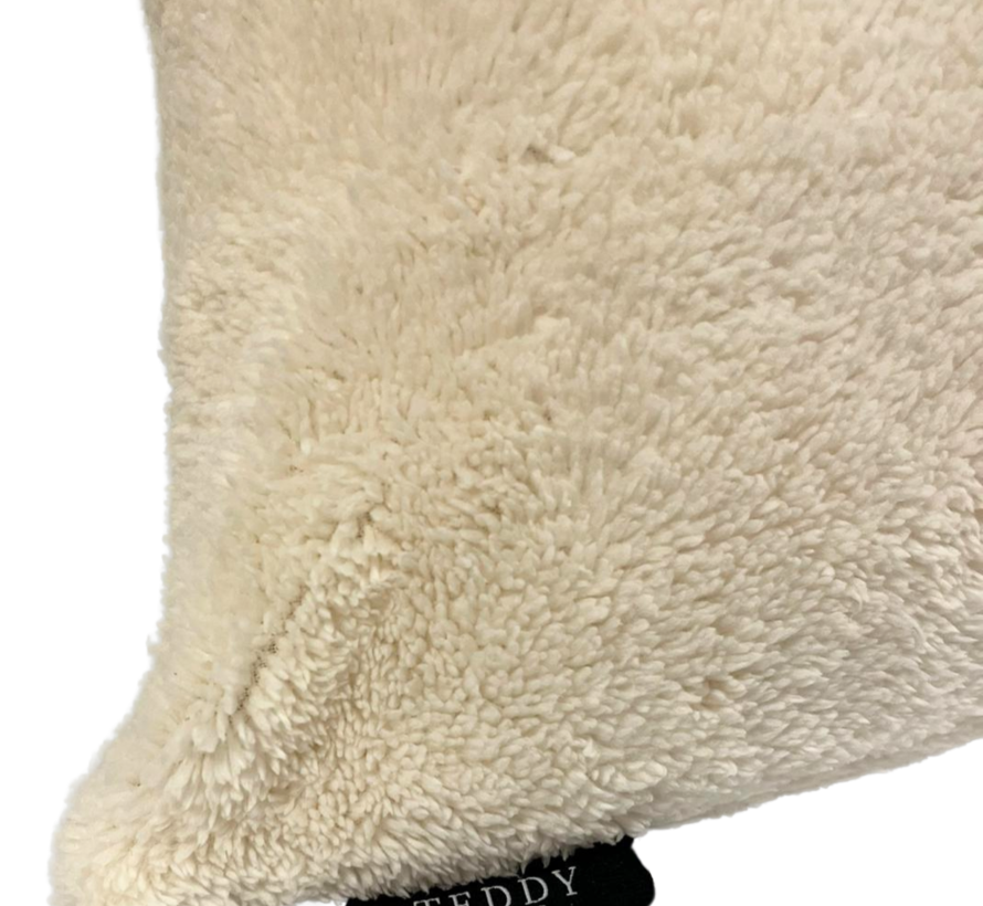 Pearl White Teddy Fleece Lichaamskussensloop