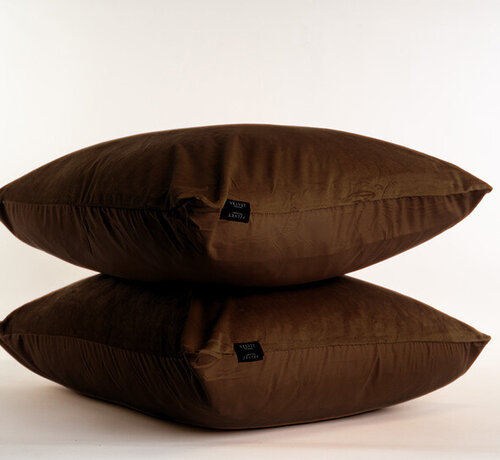 Beau Maison  Fluwelen Kussenslopen Coffee Brown Velvet Velours