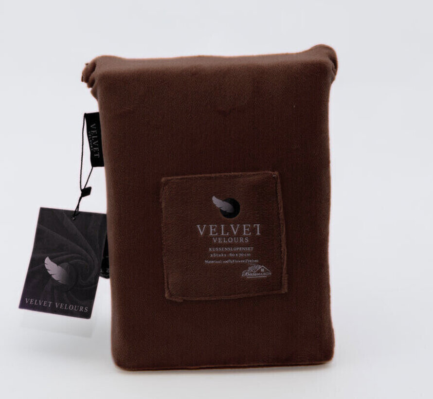 Fluwelen Kussenslopen Coffee Brown Velvet Velours