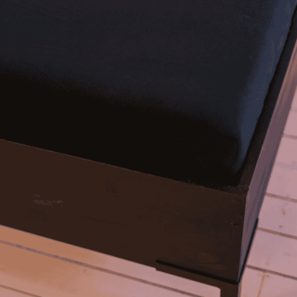 Kayori Premium Stretch Splittopper Hoeslaken Dubbel Jersey Zwart - Saiko