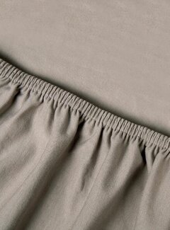 Kayori Kayori Saiko - Dubbel Jersey Topper Hoeslaken - Taupe