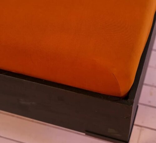 Kayori Premium Stretch Hoeslaken Dubbel Jersey - Leather Brown