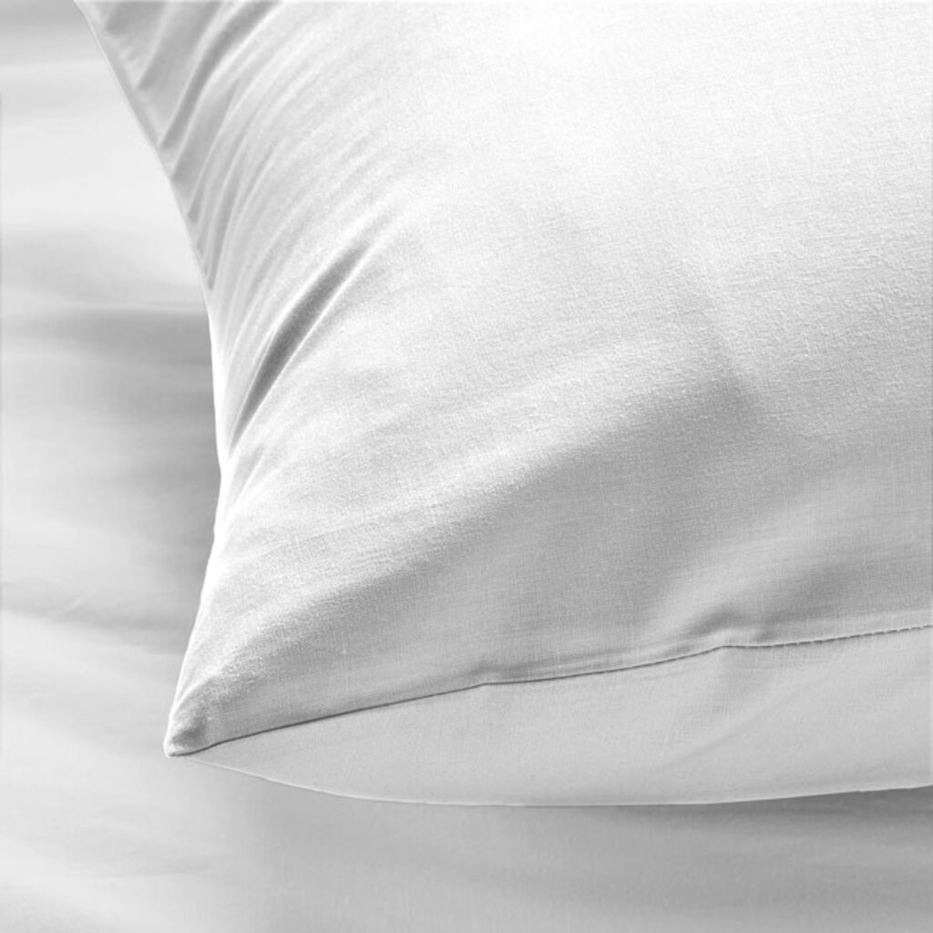 Beau Maison Set van 2 Perkaal Katoenen Kussenslopen Wit - Ademend, Anti Allergisch & OEKO-TEX Gecertificeerd!