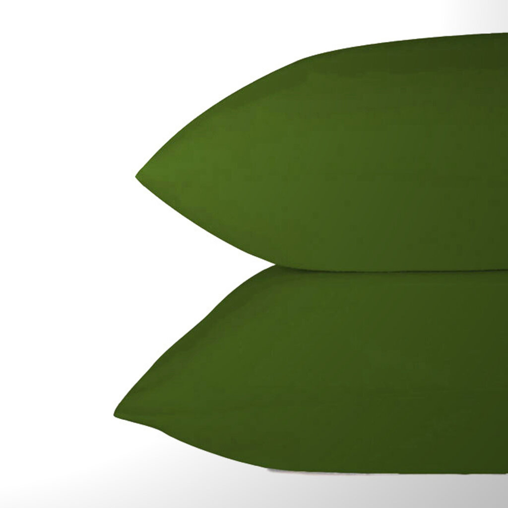 Beau Maison Set van 2 Perkaal Katoenen Kussenslopen Groen - Ademend, Anti Allergisch & OEKO-TEX Gecertificeerd!