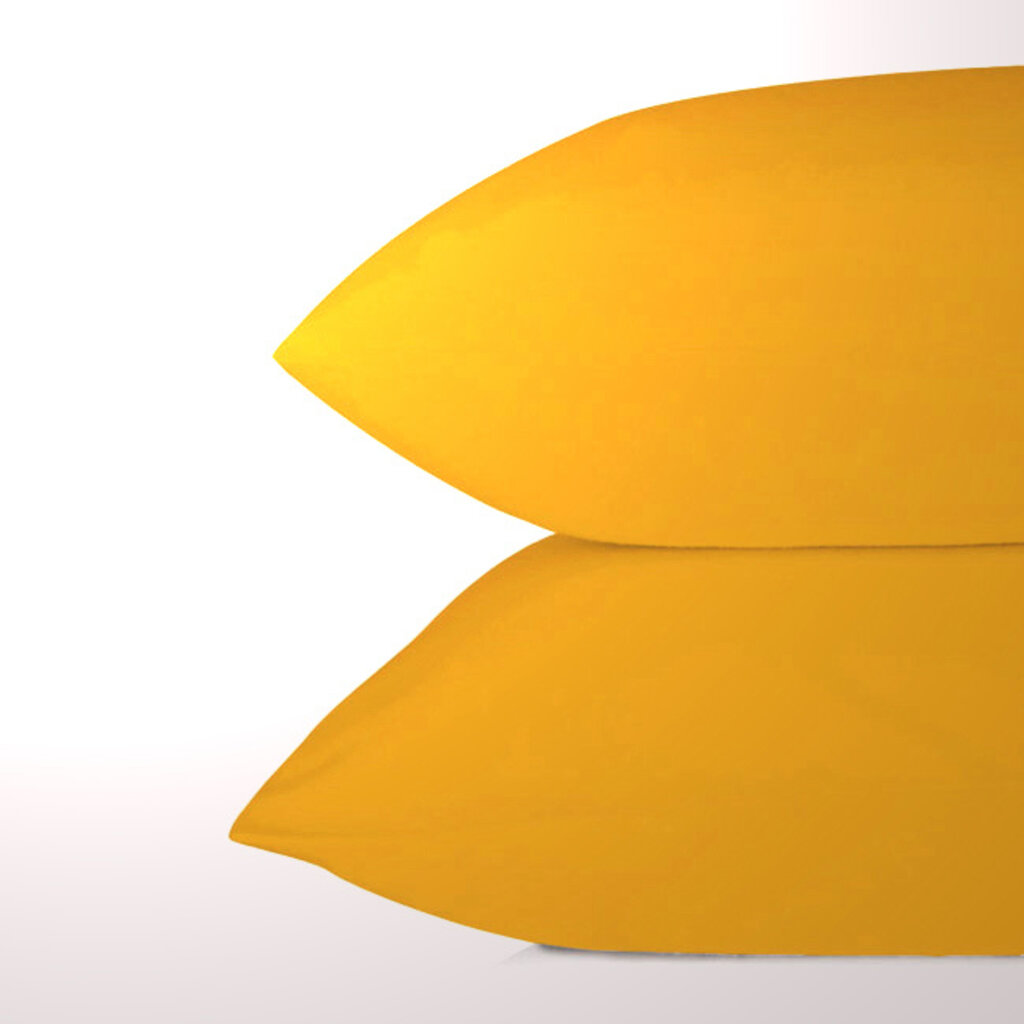 Beau Maison Katoenen Kussenslopen Mosterd Geel - 2 Stuks