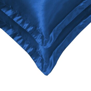 Beauty Silk Satijnen Kussenslopen Marineblauw