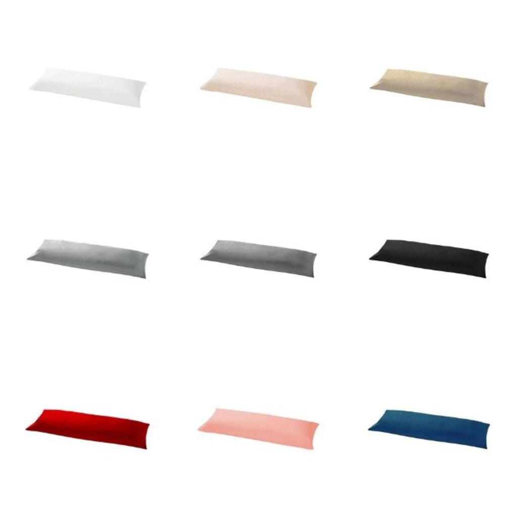 Beau Maison Lichaamskussen Hoes Wit - 100% Perkaal Katoen - 40x145 cm