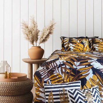 Suite Sheets Katoen Satijn Dekbedovertrek Tropical Gold - Dekbedovertrek 240x220