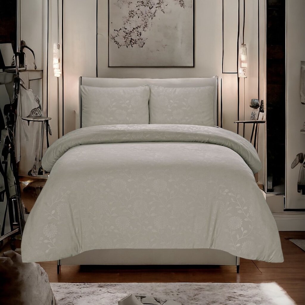 Husch Dekbedovertrek Embossed Floral Taupe