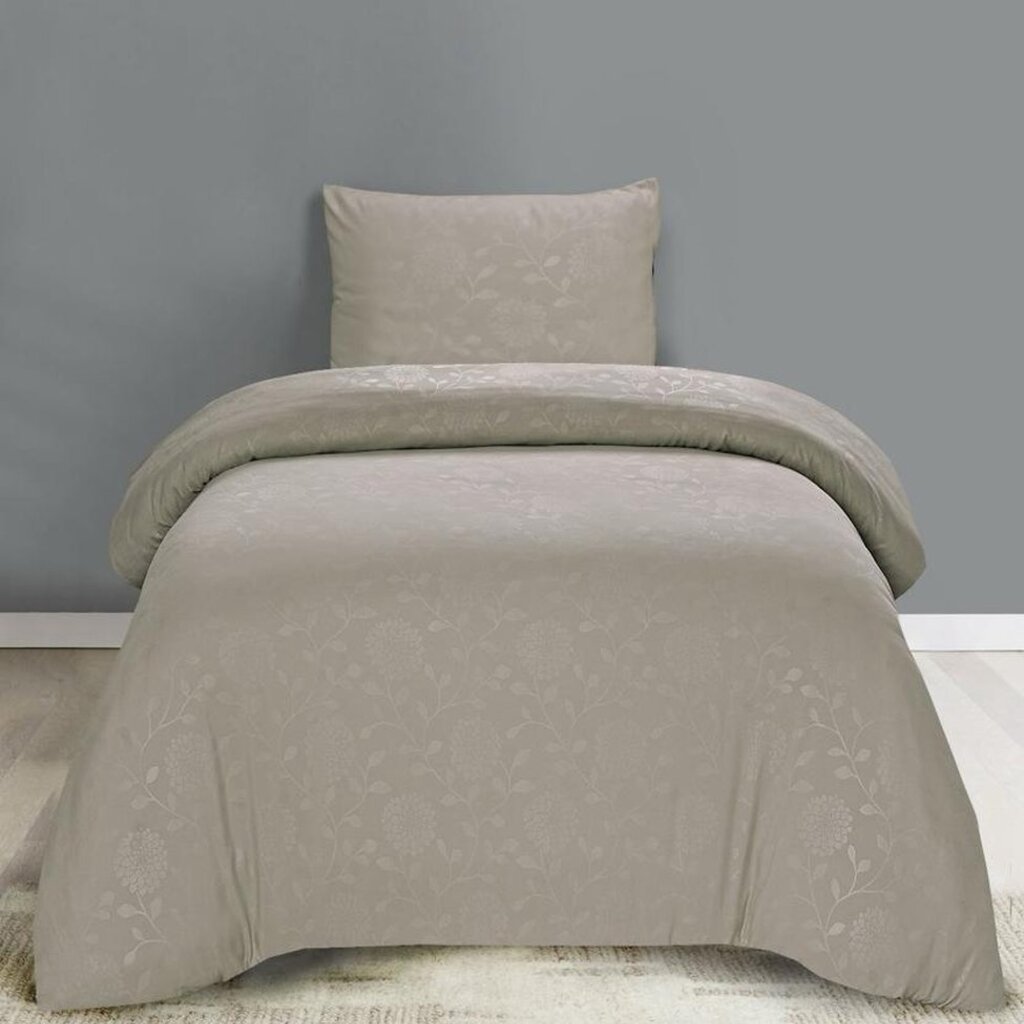 Husch Dekbedovertrek Embossed Floral Taupe