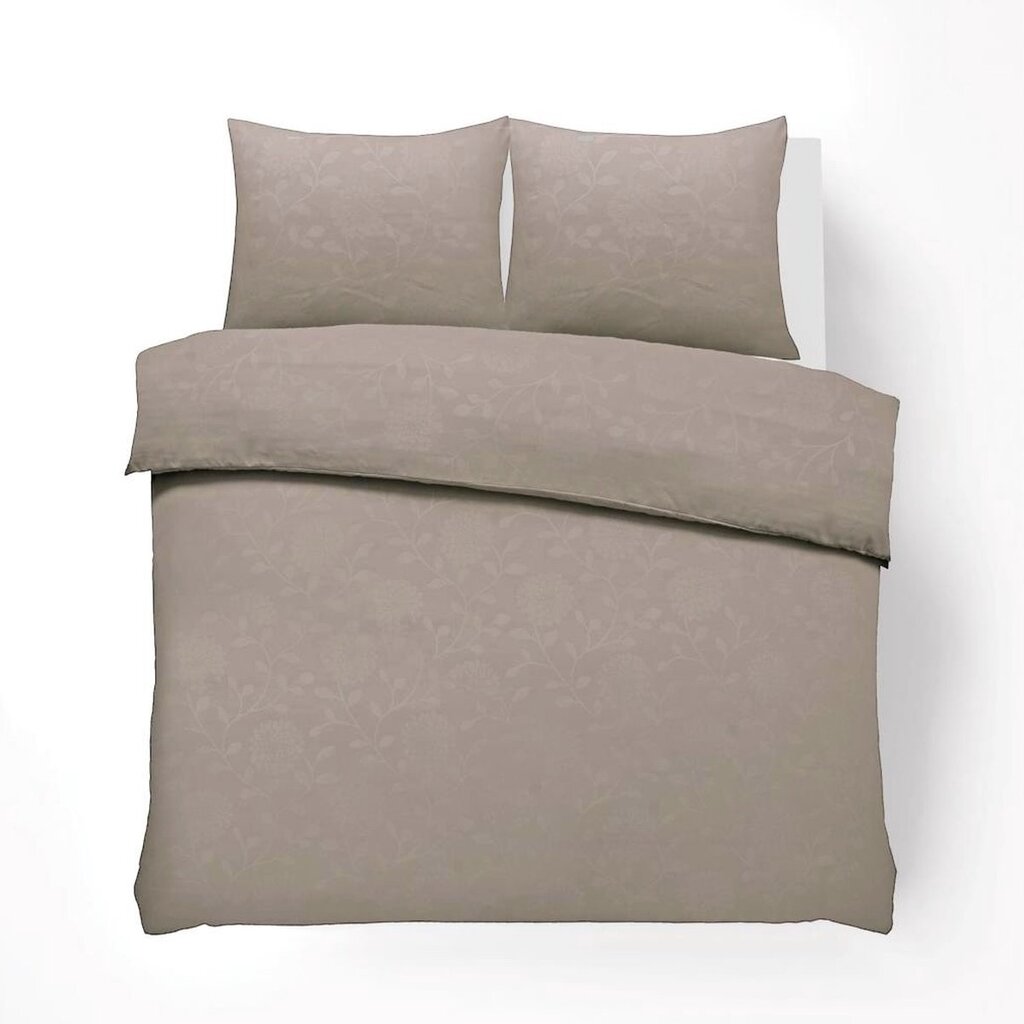 Husch Dekbedovertrek Embossed Floral Taupe