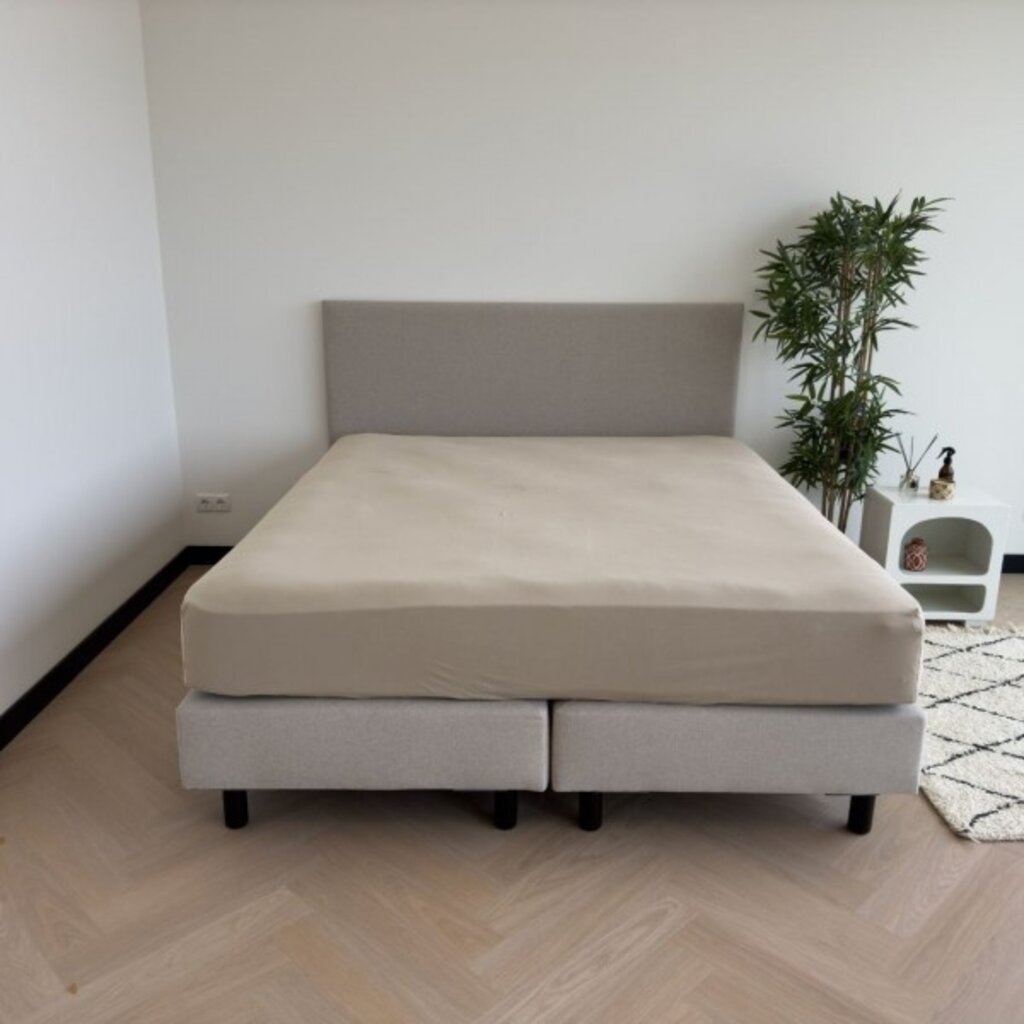 Kayori Premium Stretch Hoeslaken Premium Jersey - Taupe