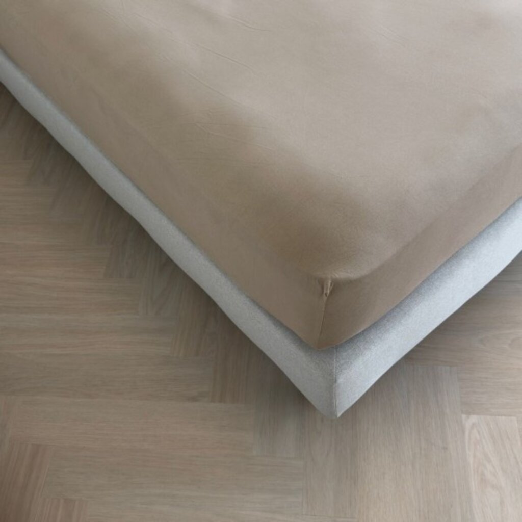 Kayori Premium Stretch Hoeslaken Premium Jersey - Taupe