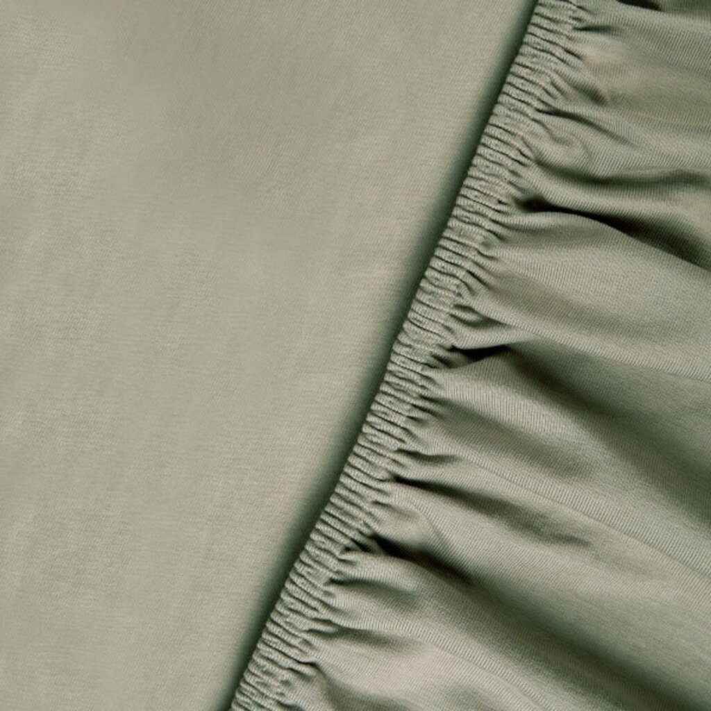 Kayori Premium Stretch Hoeslaken Jersey - Olijfgroen