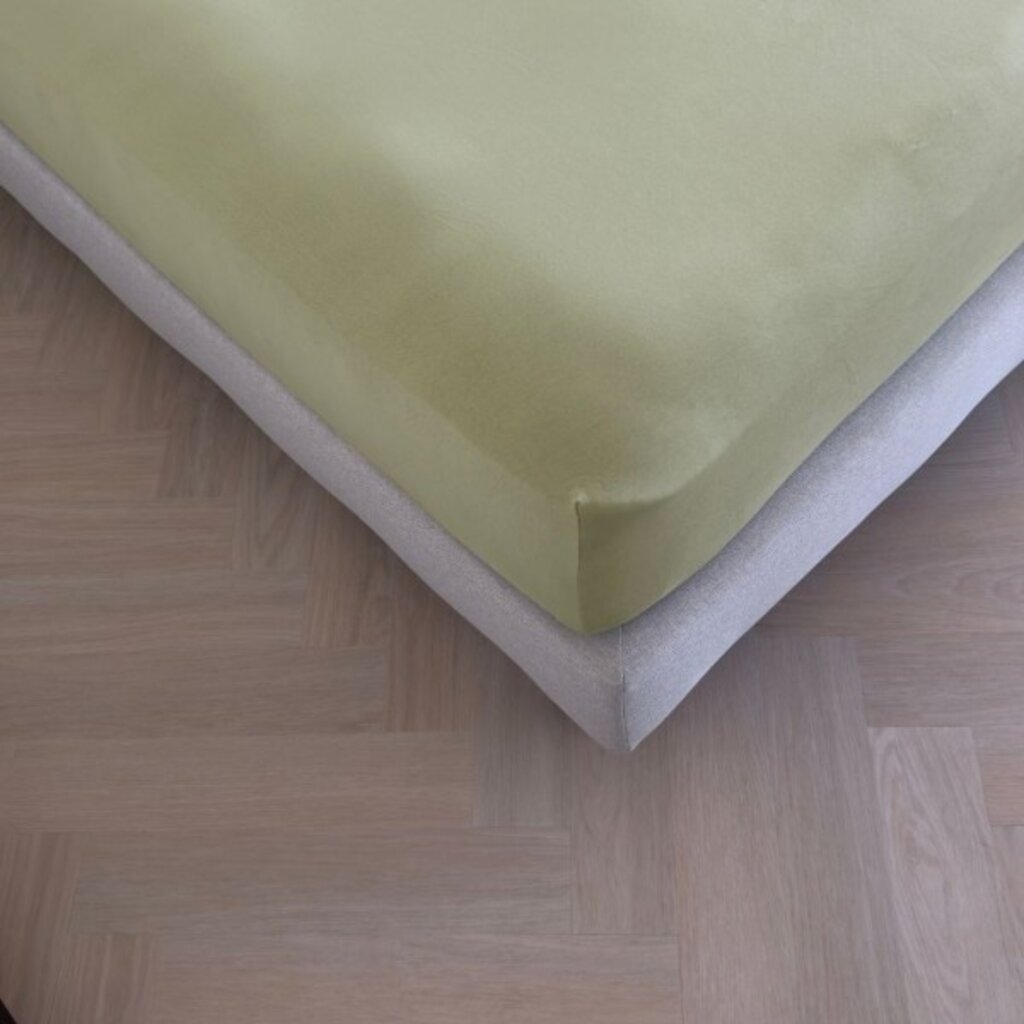 Kayori Premium Stretch Hoeslaken Jersey - Olijfgroen