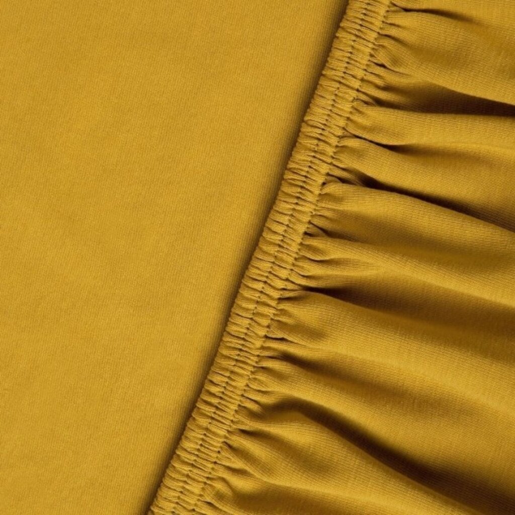 Kayori Premium Stretch Hoeslaken Jersey - Okergeel