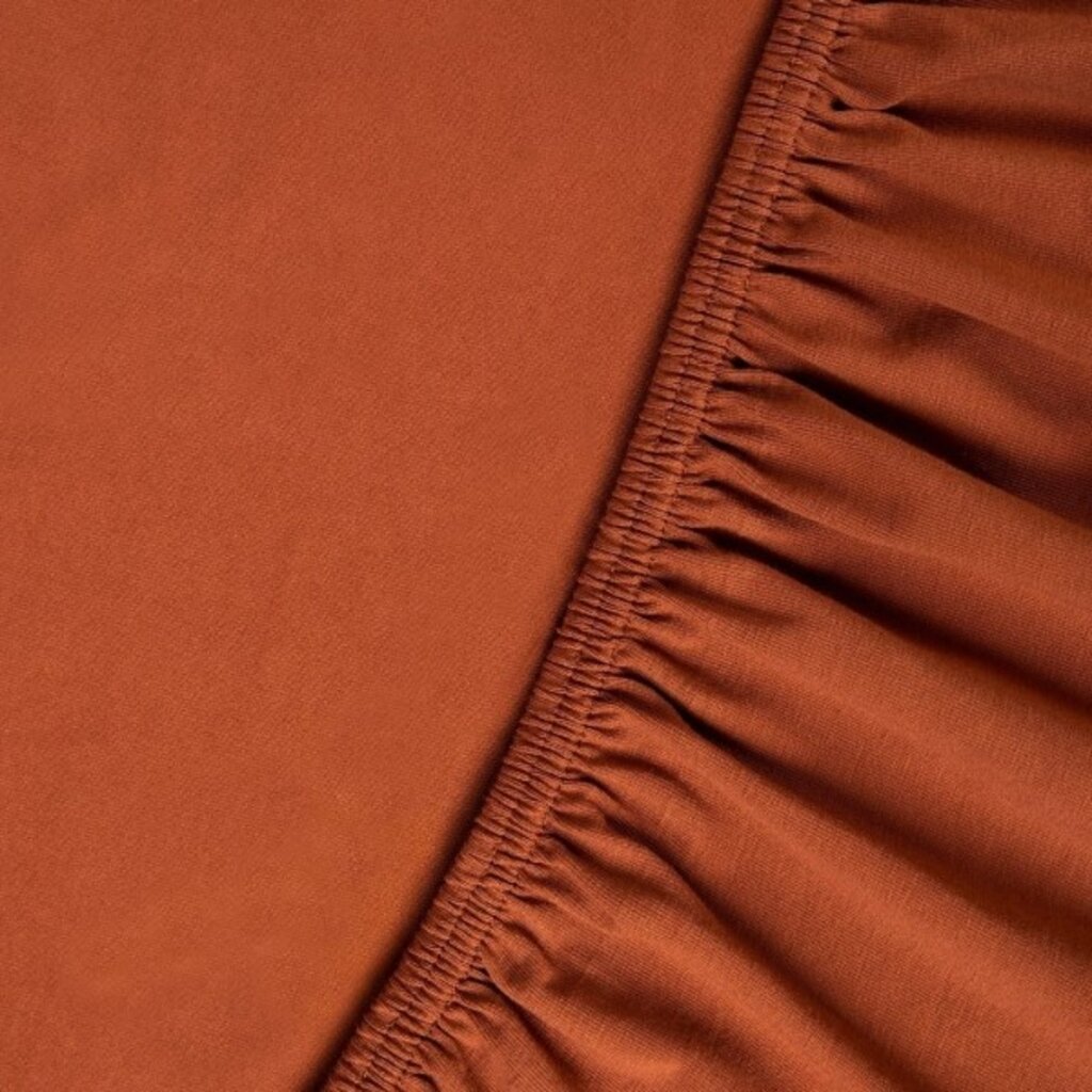 Kayori Premium Stretch Hoeslaken Jersey - Leather Brown