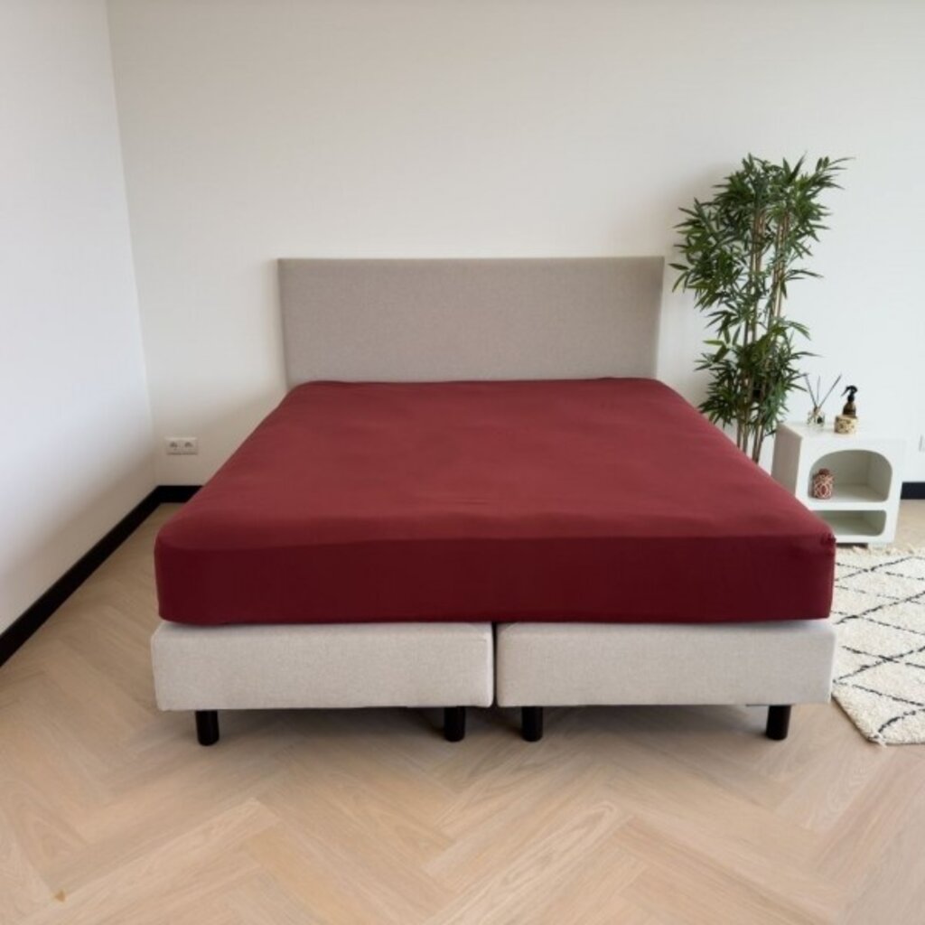 Kayori Premium Stretch Hoeslaken Jersey - Rood