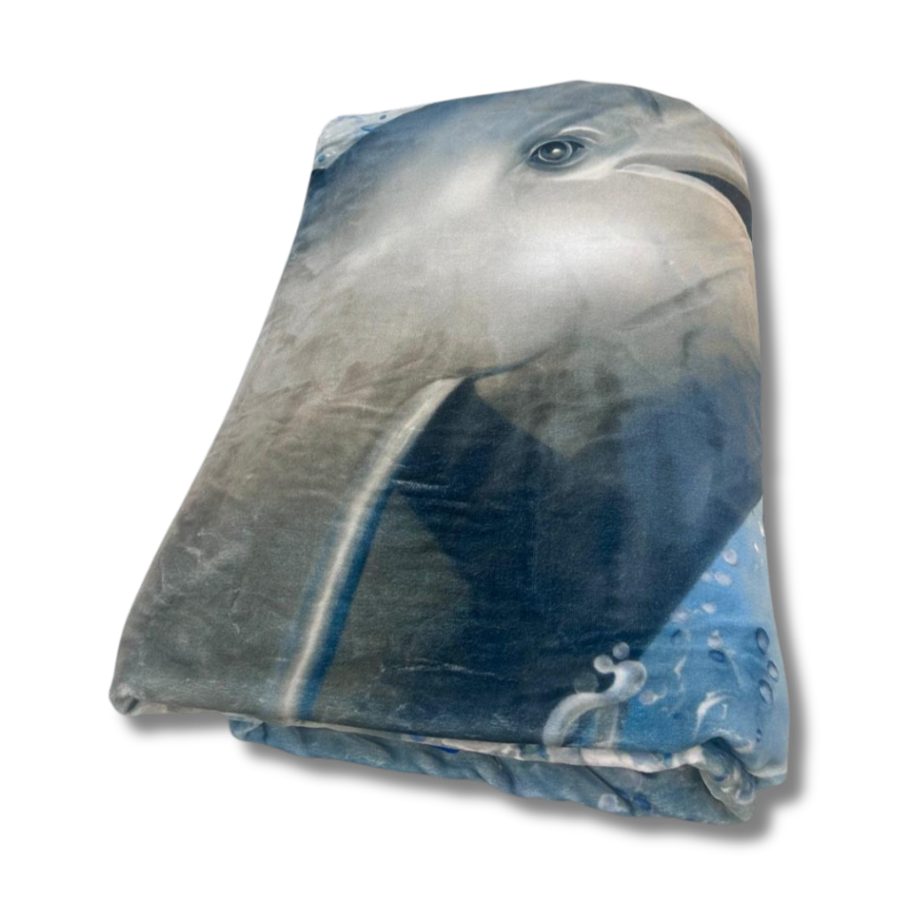 Beau Maison Velvet Luxe Woondeken Dolphin 210 x 240 cm | Zware Kwaliteit