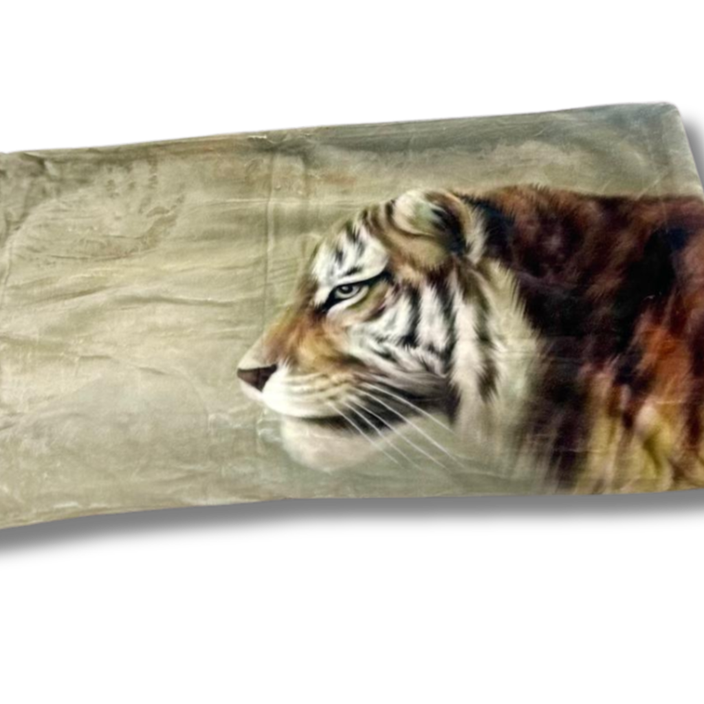 Beau Maison Velvet Luxe Woondeken Brown Tiger 210 x 240 cm | Zware Kwaliteit