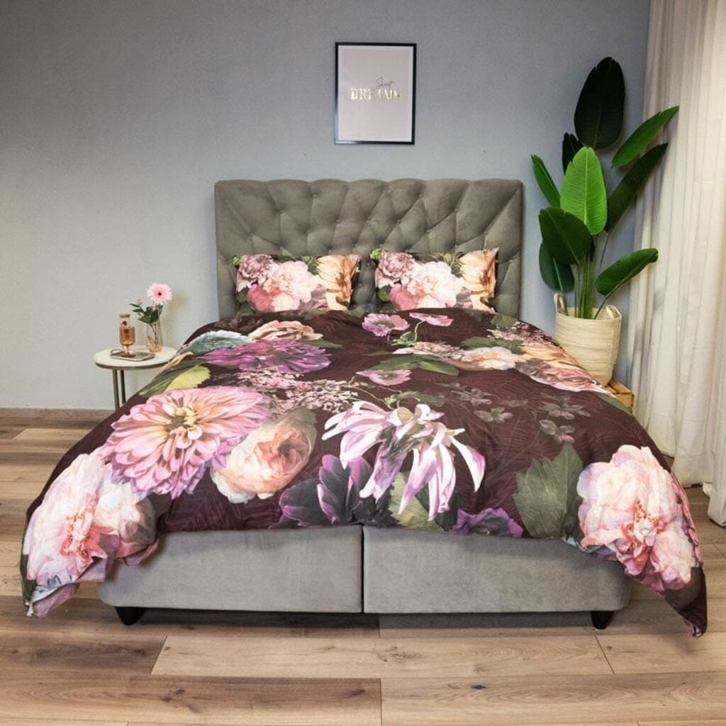 Beau Maison Dekbedovertrek Purple Flowers Premium Microfiber