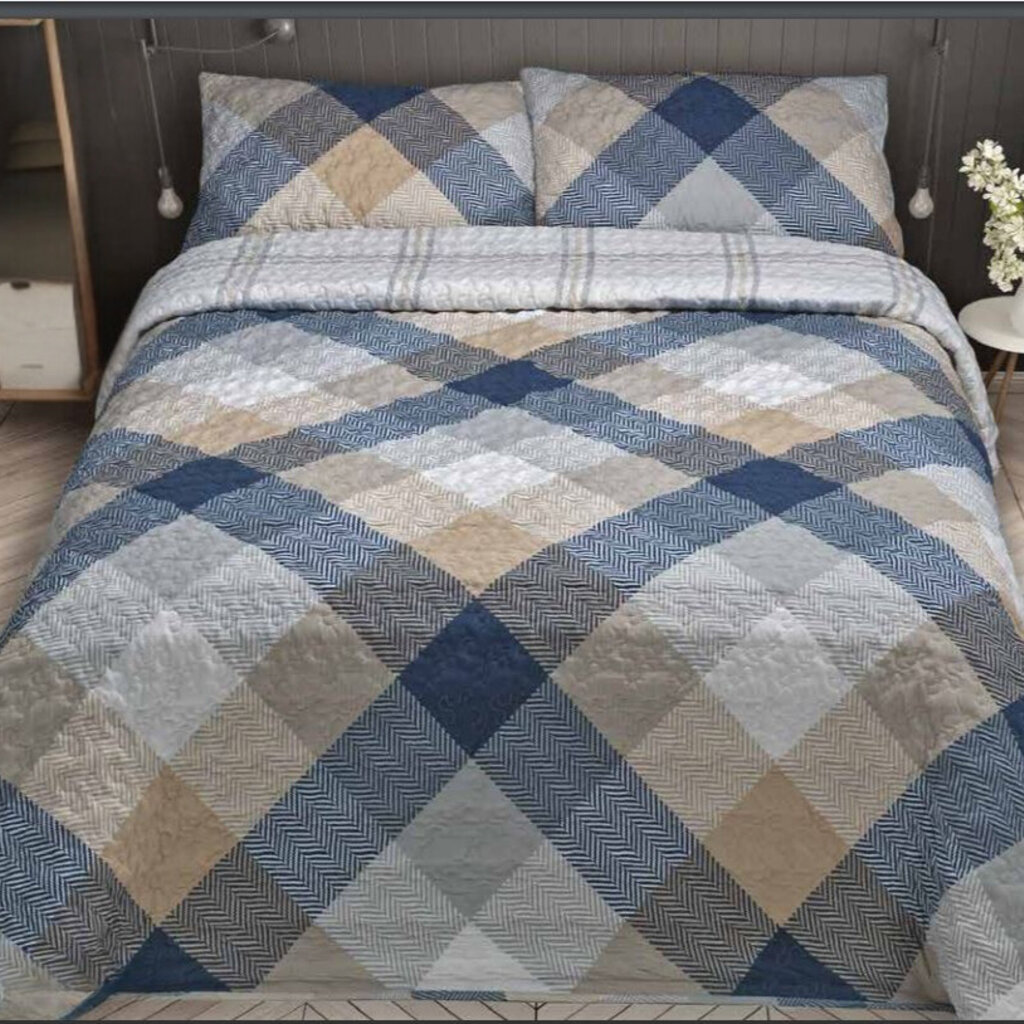 Mora Geruite Bedsprei Set Nienke - Met Kussenslopen