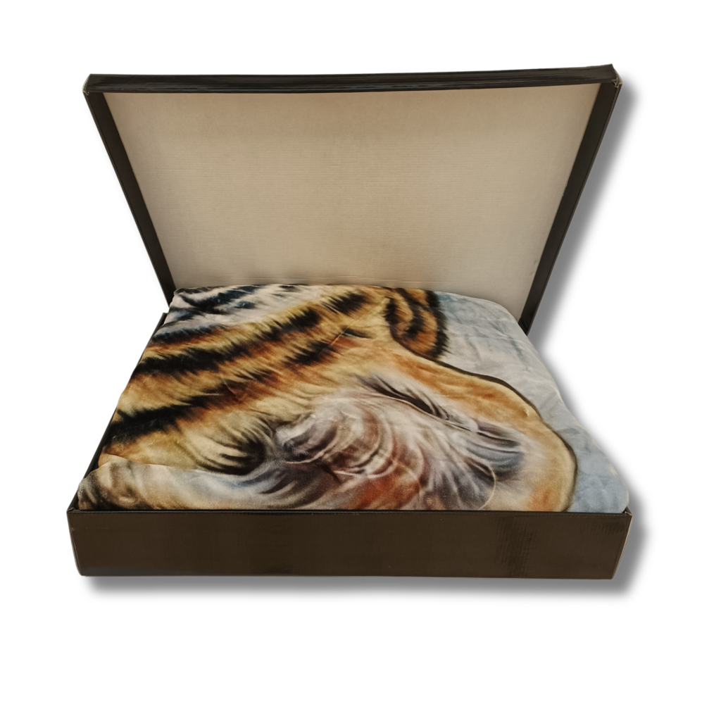 Beau Maison Velvet Luxe Woondeken Snow Lion 210 x 240 cm | Zware Kwaliteit