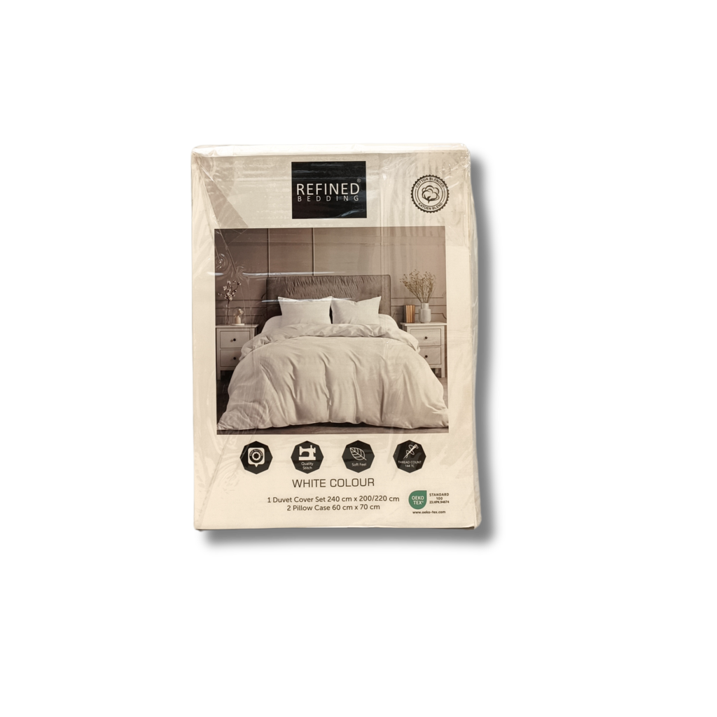 Refined Bedding Dekbedovertrek Wit - 100% Katoen