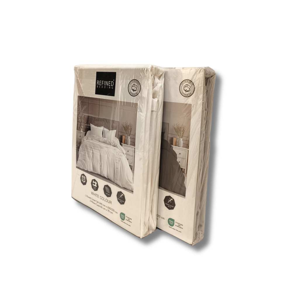 Refined Bedding  Dekbedovertrek Grijs - 100% Katoen Blend