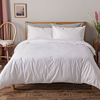 Refined Bedding Witte Dekbedovertrek - Katoen met een structuur