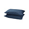 Beau Maison Katoenen Kussenslopen Navy Blue - Set van 2