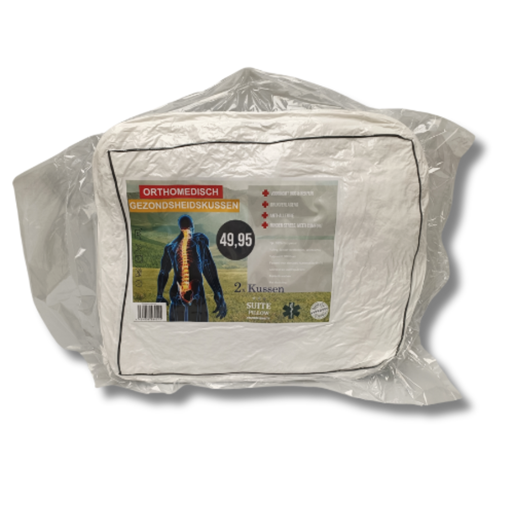 Beau Maison Stevige Boxkussen - Anti Allergisch - Navulbaar met ritssluiting  - 2 stuks