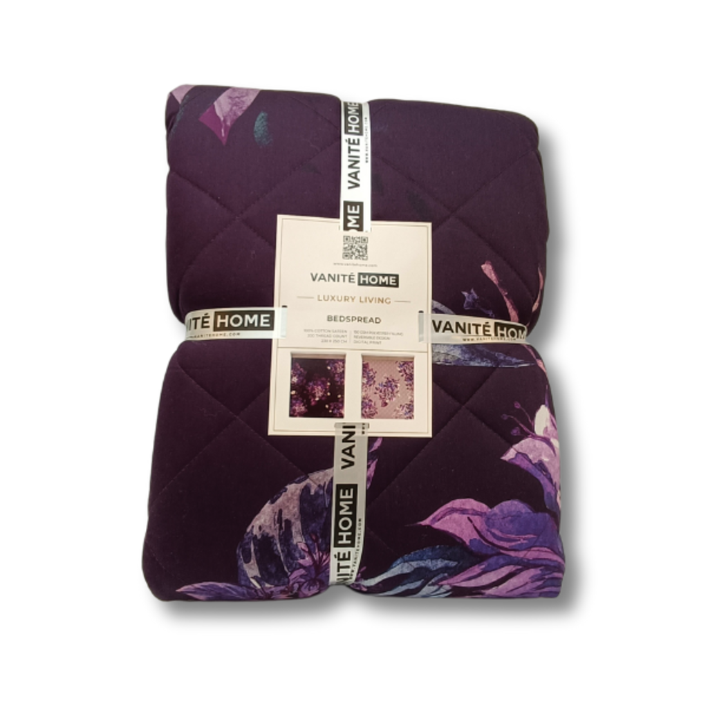 Suite Sheets Easy Dekbed & Bedsprei Katoen Satijn Dreamy Floral - Dubbelzijdige Bedsprei - 200TC