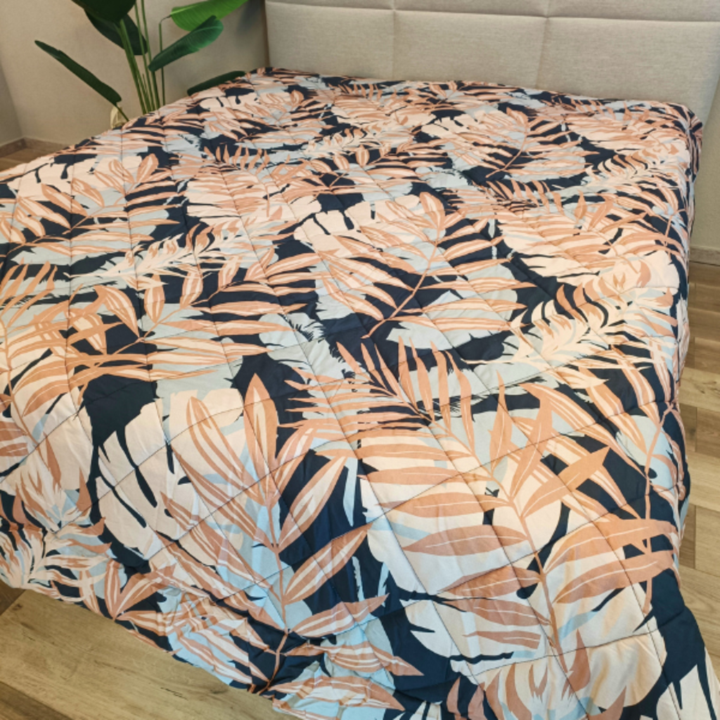 Overige Merken Easy Dekbed & Bedsprei  Katoen Satijn Tropical Escape - Dubbelzijdige Bedsprei - 200TC