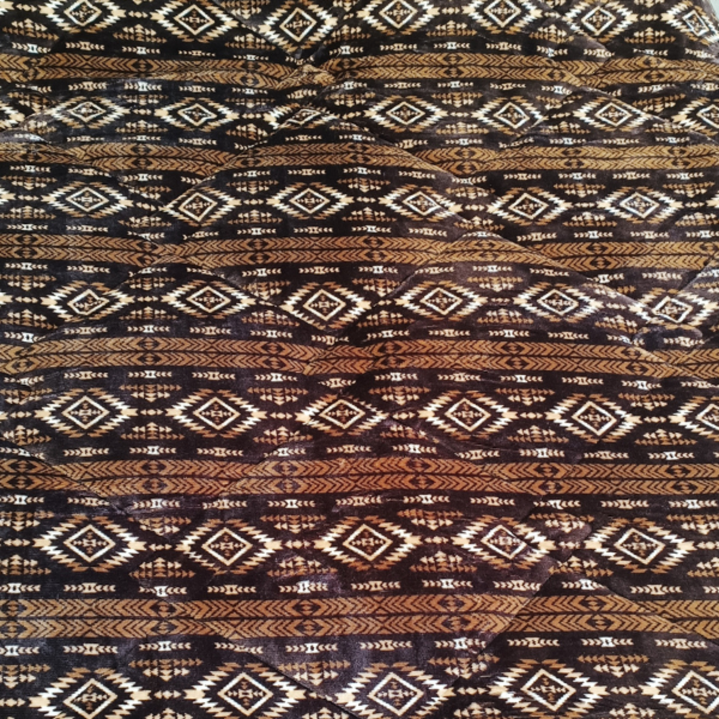 Otsukeori 4 PCS Bedspreiset + Hoeslaken & Kussenslopen | Velvet Brown Diamond
