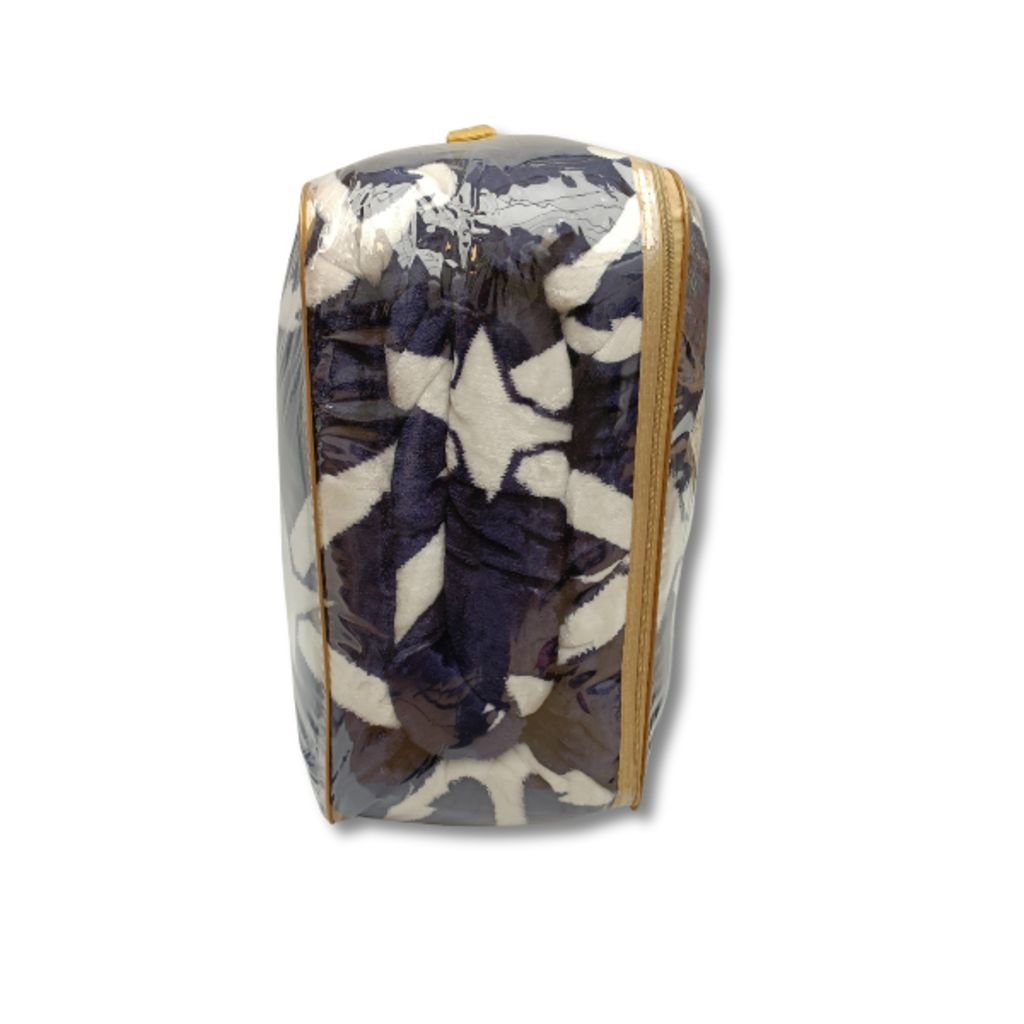 Otsukeori 4 PCS Bedspreiset + Hoeslaken & Kussenslopen | Velvet Blue Anchor