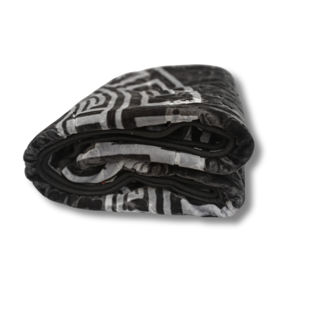 Otsukeori Embossed Velvet Bedsprei Griekse Sleutel | Versace - 200x240 cm - Antra/Grey
