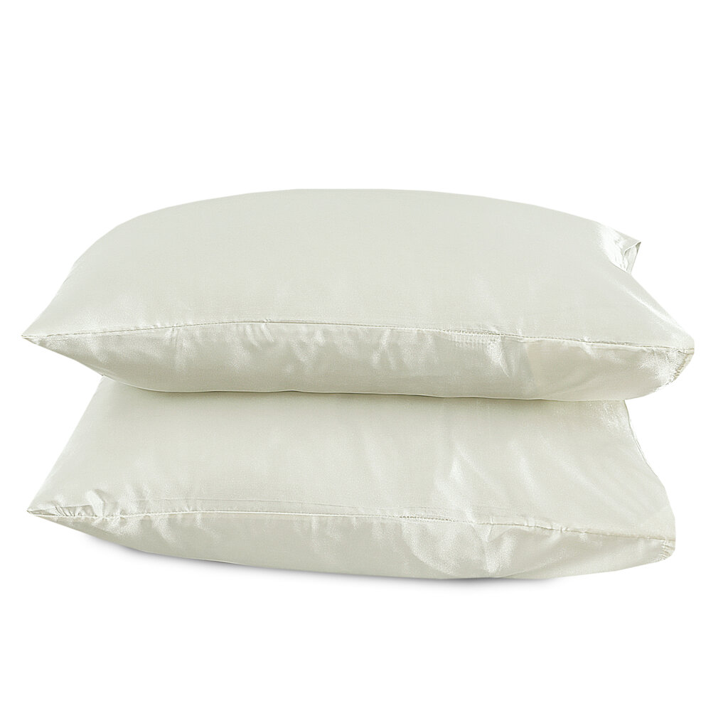 Beau Maison Kussenslopen Satijn Crème - 2 stuks