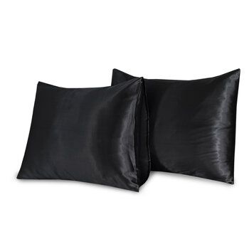 Beauty Silk Satijnen Kussenslopen Zwart