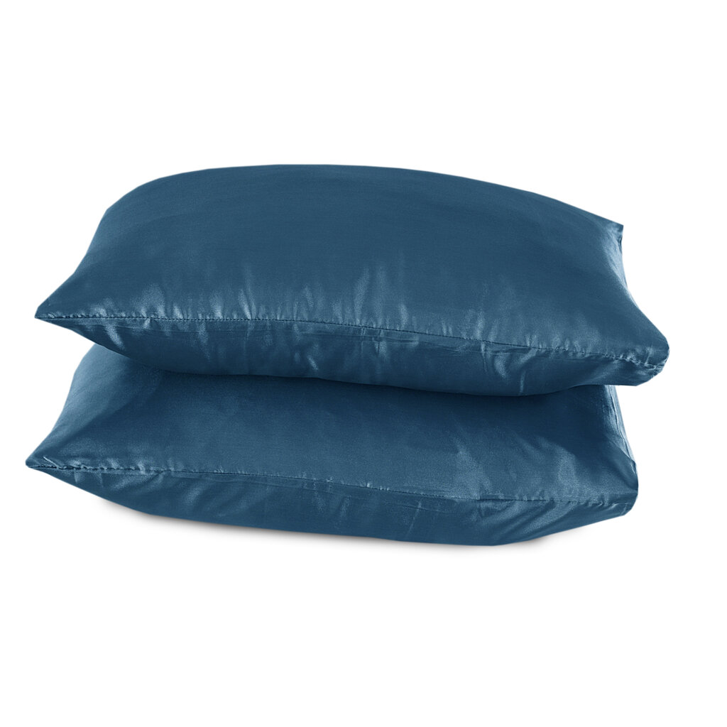Beauty Silk Satijnen Kussenslopen Petrol Blue 2 stuks