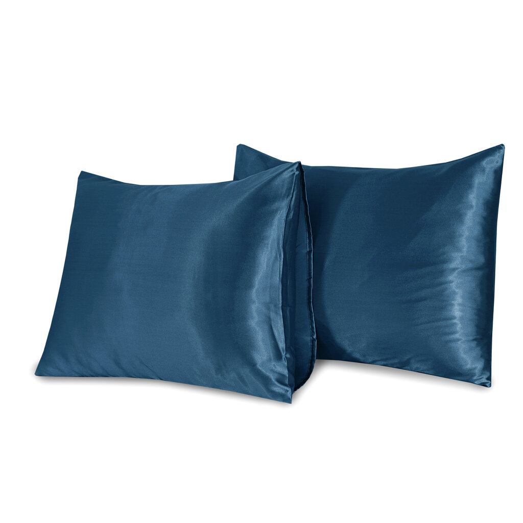 Beauty Silk Satijnen Kussenslopen Petrol Blue 2 stuks