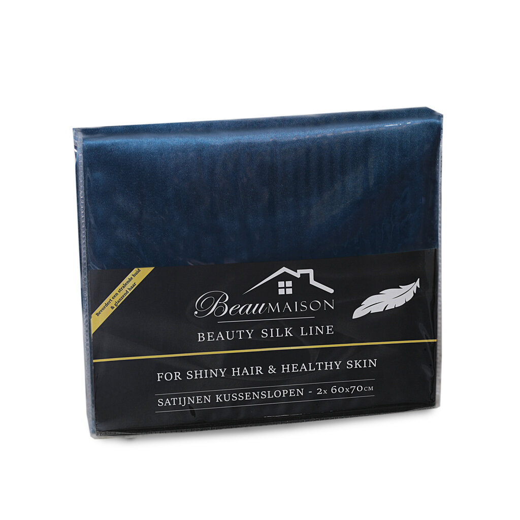 Beauty Silk Satijnen Kussenslopen Petrol Blue 2 stuks