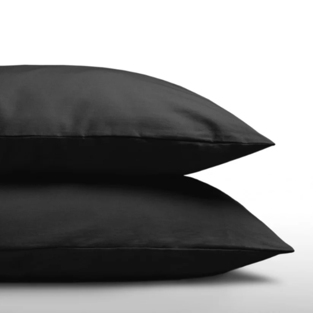 Beau Maison Set van 2 Perkaal Katoenen Kussenslopen Zwart - Ademend, Anti Allergisch & OEKO-TEX Gecertificeerd!