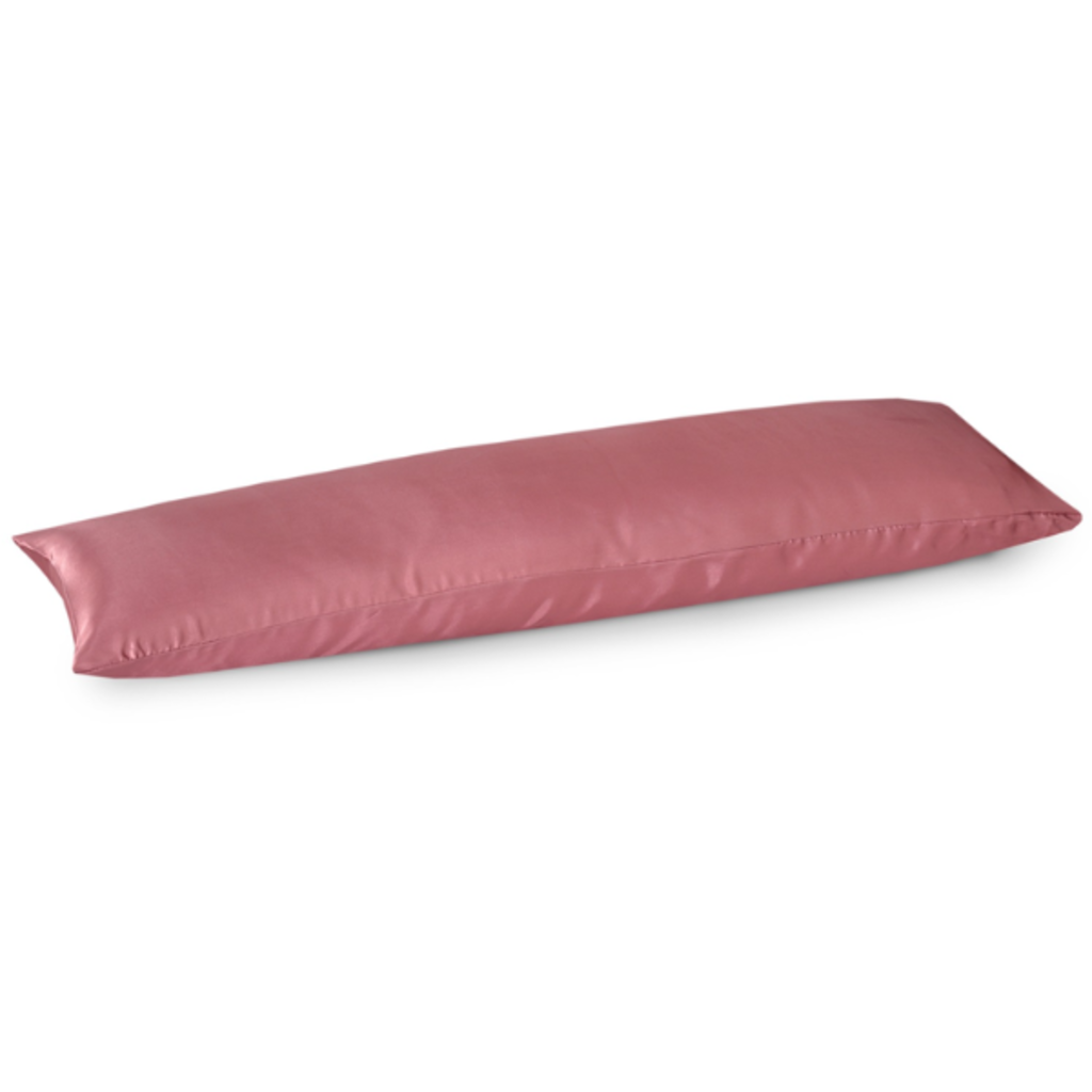 Beau Maison Satijnen Body Pillow Kussensloop Rosewood | 40x145 cm