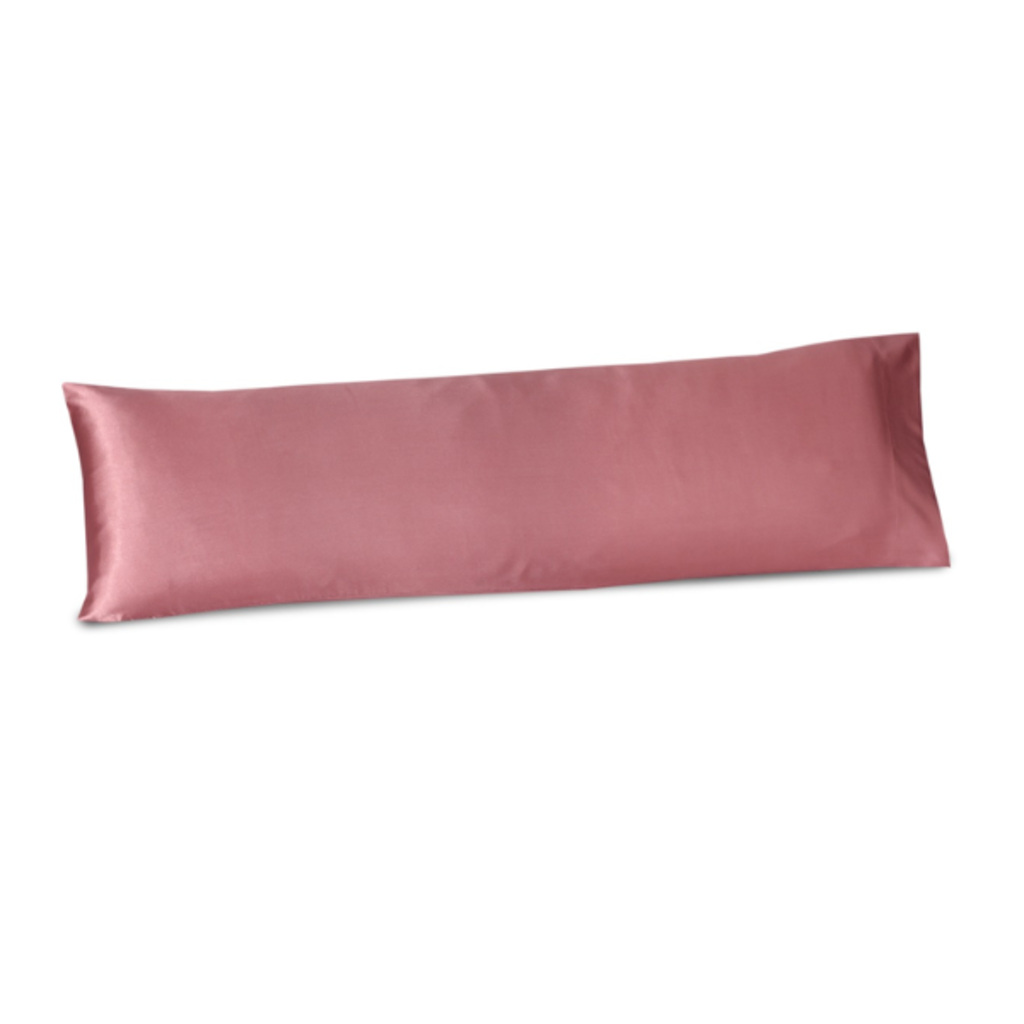 Beau Maison Satijnen Body Pillow Kussensloop Rosewood | 40x145 cm