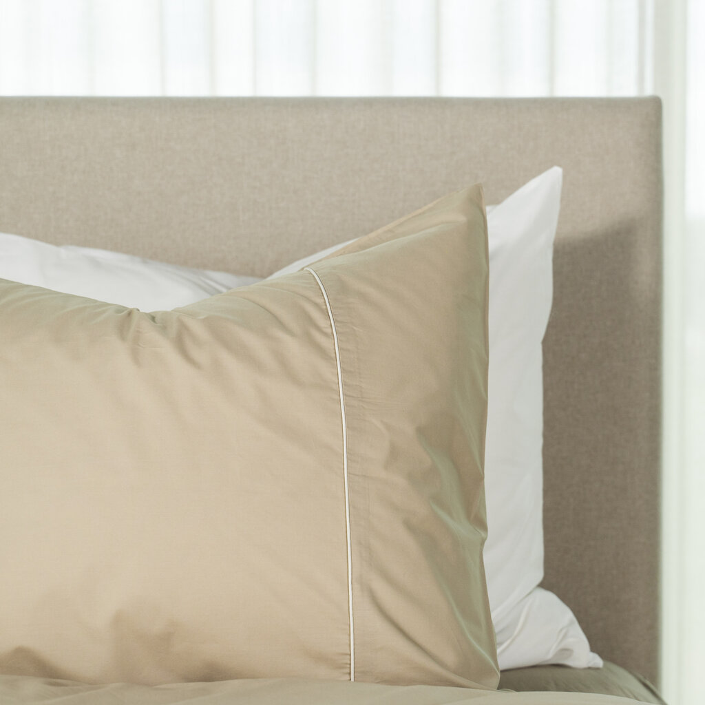 Kayori Sasaki Ecologisch Dekbedovertrek Taupe | Percale Katoen