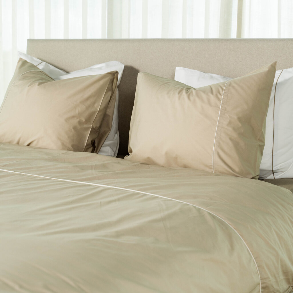Kayori Sasaki Ecologisch Dekbedovertrek Taupe | Percale Katoen
