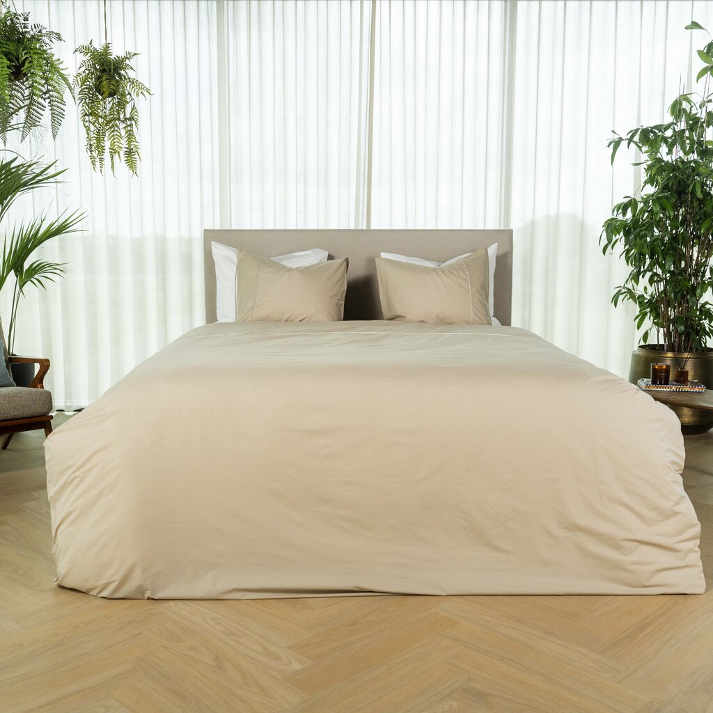 Kayori Sasaki Ecologisch Dekbedovertrek Taupe | Percale Katoen