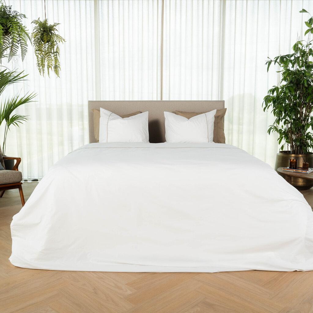 Kayori Sasaki Ecologisch Dekbedovertrek Wit| Percale Katoen