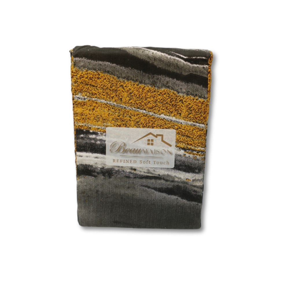 Beau Maison 100% Perkal Katoen | Marble Black Gold Dekbedovertrek